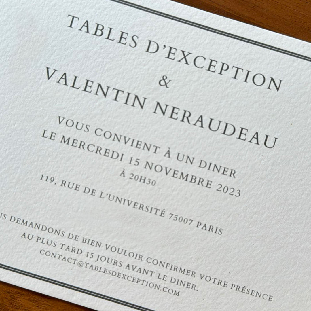 Valentin Neraudeau combine la gastronomie avec l'art de la table 